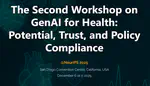 GenAI4Health workshop at NeurIPS 2025 - Presentation